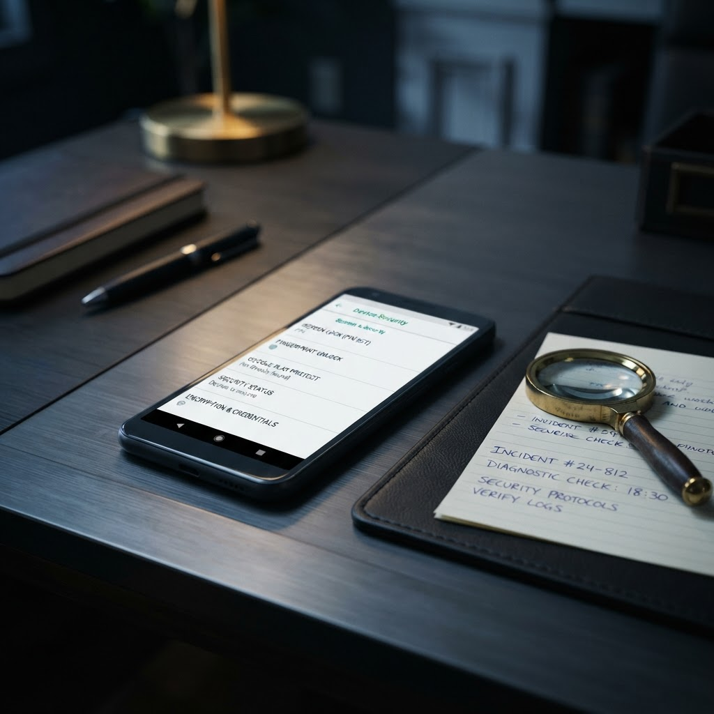 Android phone security triage and online digital forensics service
